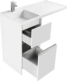 Акватон Тумба с раковиной Лондри 40 L белая – фотография-2